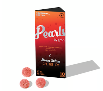 Gron - Nocturnal Nectar 1:1 THC:CBN 10pk Pearl Rosin Gummies - 100mg