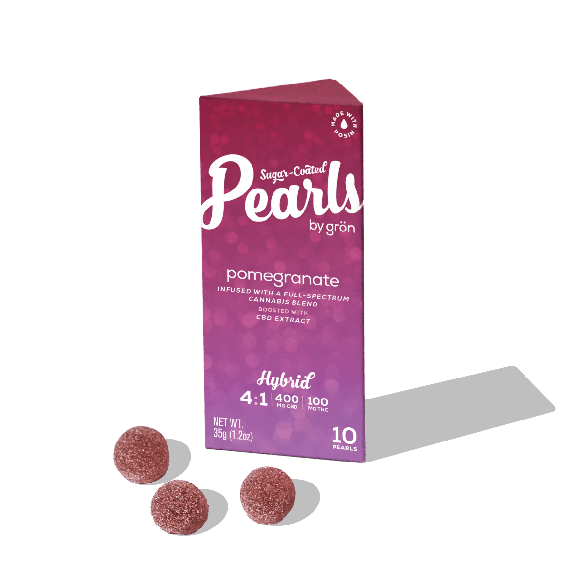 GRON - Pomegranate Pearls 4|1 CBD|THC - 100mg - 10pk Main Image