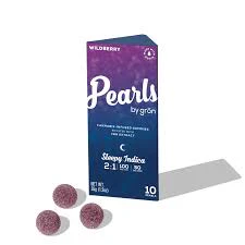 GRON - Gron 2:1 Wildberry Pearls THC/CBN Gummies Main Image