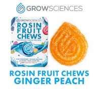 Ginger Peach 10pk Rosin Fruit Chews - 100mg