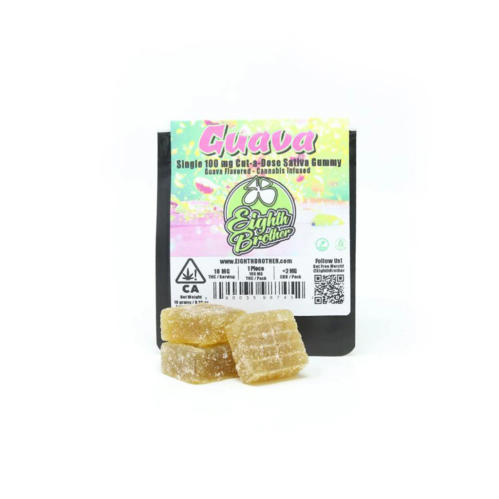 Eighth Brother - Eighth Brother Guava Cut-A-Dose Gummies 100mg Main Image