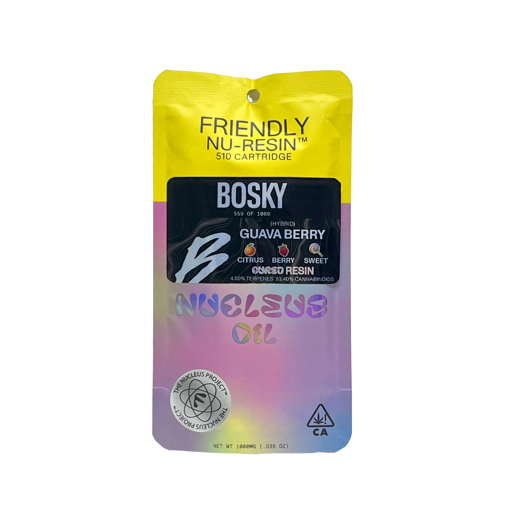 Friendly Brand - Friendly Brand x Bosky Guava Berry Cured Resin Cartridge 1.0g Main Image