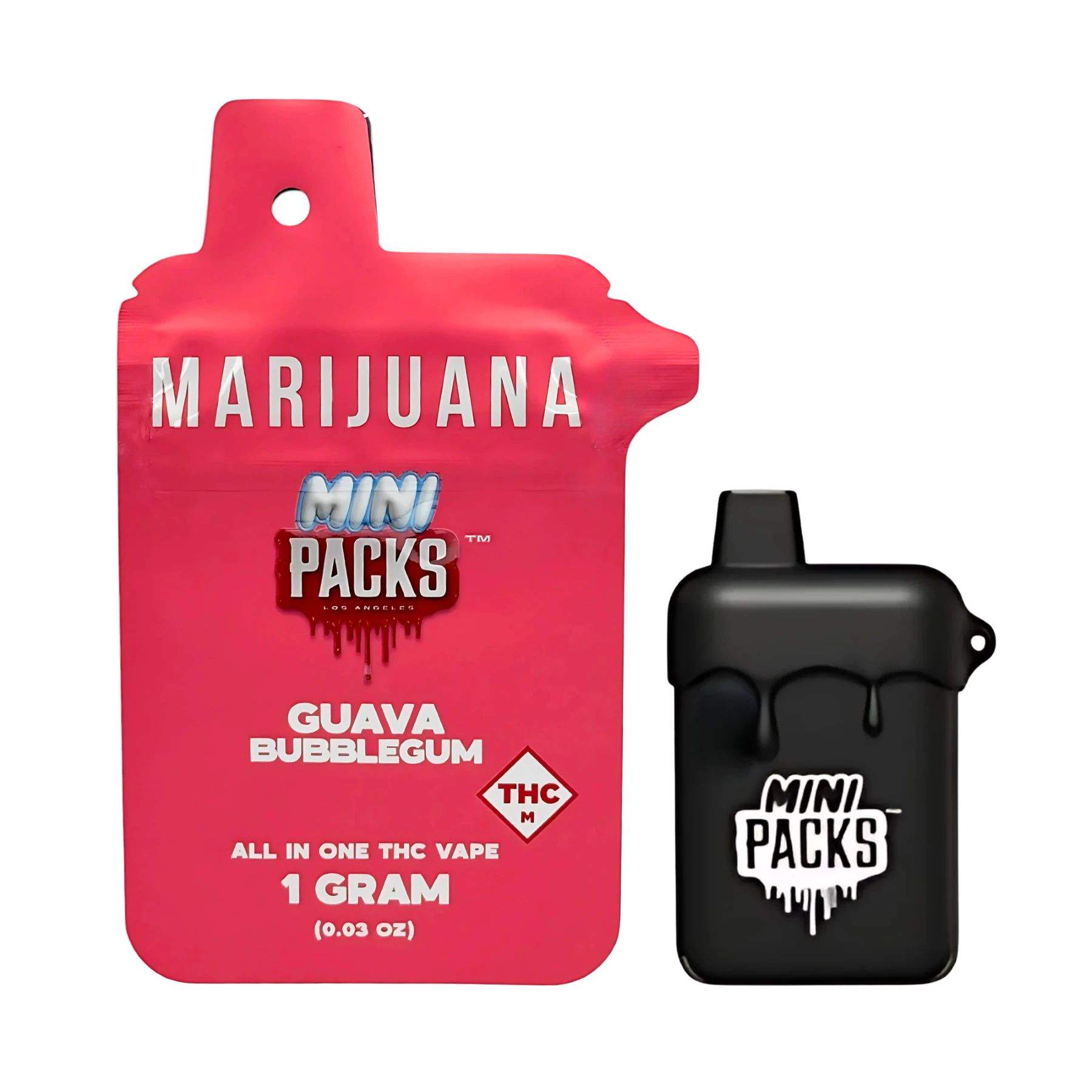 PACKS - PACKS - GUAVA BUBBLEGUM DISPOSABLE VAPE 1 GRAM Main Image