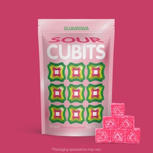 Cubits - Sour Cubits | Guavayava Gummies | 20pk/100mg