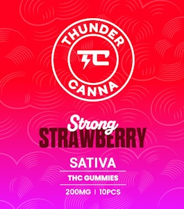 Thunder Canna - Strawberry Gummies 200MG