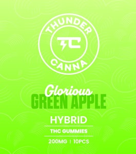 Thunder Canna - Green Apple Gummies 200MG