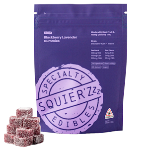 SQUIER'S SPECIALITY EDIBLES - Squire's | Blackberry Lavender | 100mg Sleep Gummies