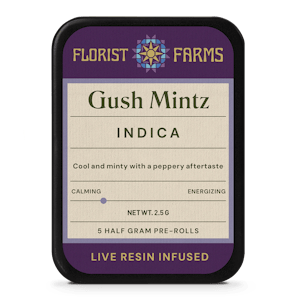 Florist Farms - Florist Farms | Live Resin Infused | Gush Mintz | 1/2 Gram Joints | 5pk