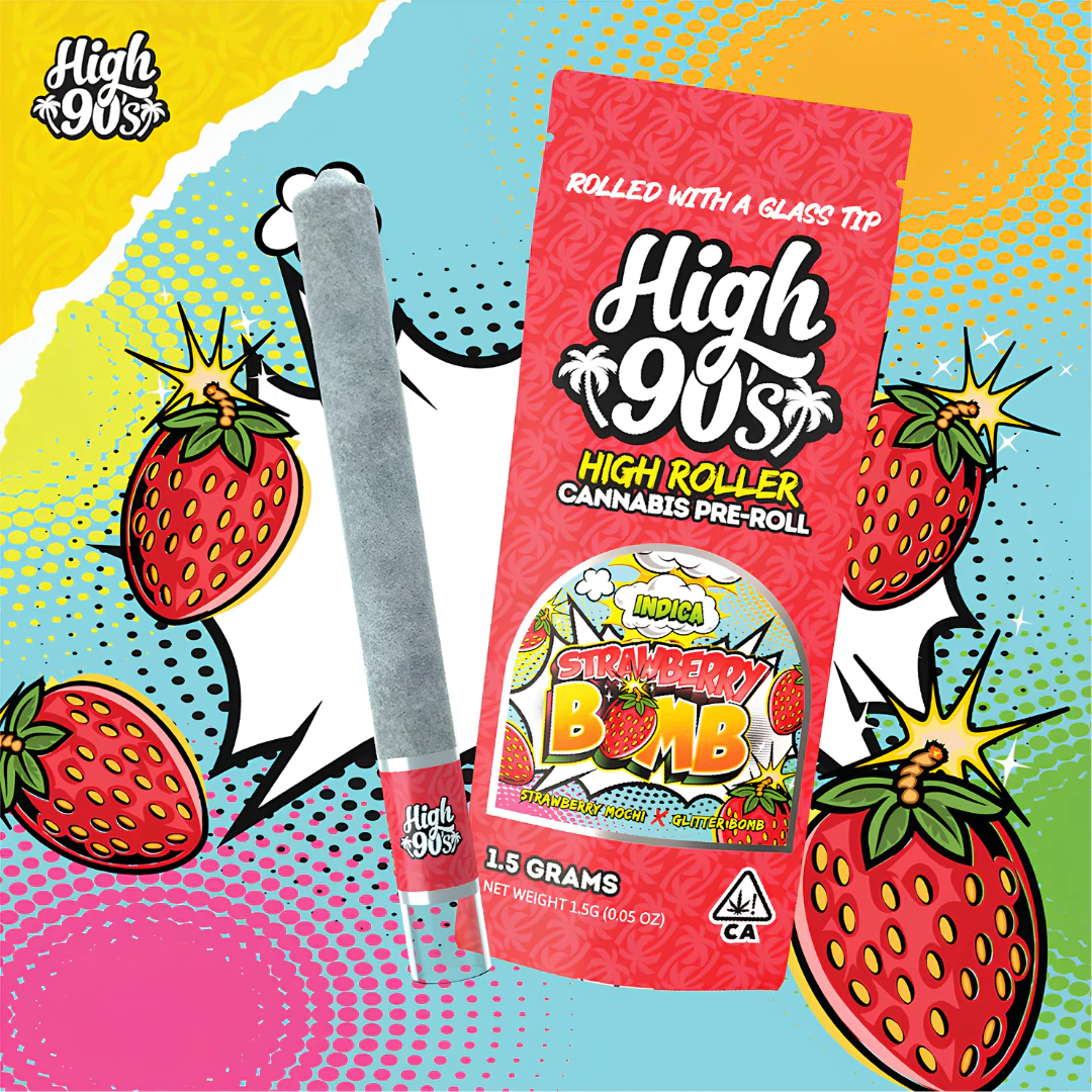 HIGH 90s - High 90's - 1.5g Preroll - Strawberry Bomb Main Image