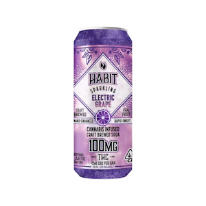 Habit - ELECTRIC GRAPE SPARKLING SODA 100MG - HABIT