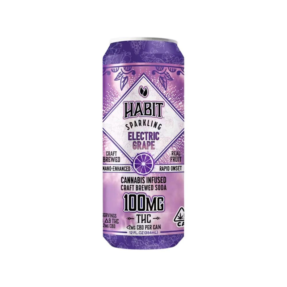 Habit - ELECTRIC GRAPE SPARKLING SODA 100MG - HABIT Main Image