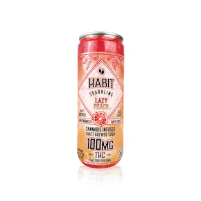 HABIT - Drink - Lazy Peach Sparkling Soda - 100MG