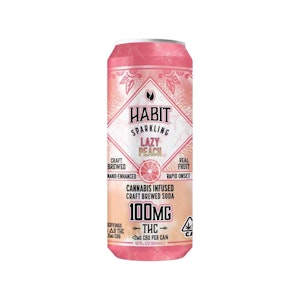 HABIT - LAZY PEACH SPARKLING SODA 100MG - HABIT
