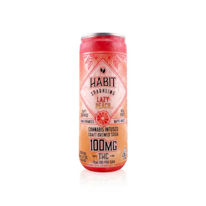 Habit - HABIT - Drink - Lazy Peach Sparkling Soda - 100MG