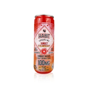 HABIT - Drink - Sunset Strawberry Sparkling Soda - 100MG