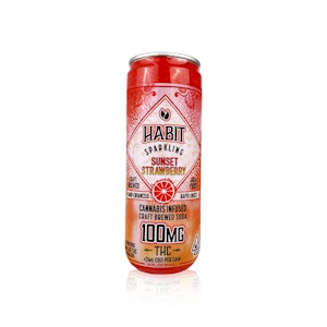 HABIT - HABIT - Drink - Sunset Strawberry Sparkling Soda - 100MG