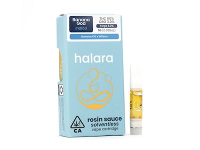 HALARA - Halara - Banana God - 0.5g Solventless Rosin Sauce Vape Cart