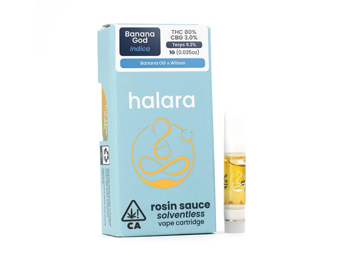 Halara - Halara - Banana God - 0.5g Solventless Rosin Sauce Vape Cart Main Image