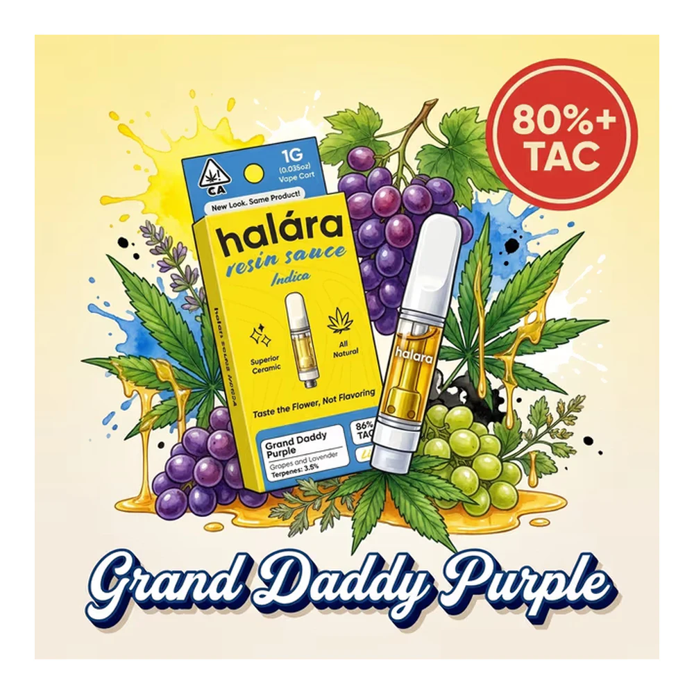 Halara - Halara | Grand Daddy Purple | Live Diamond Sauce Cartridge | 1g Main Image