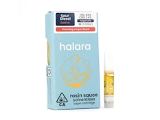 Halara - Sour Diesel - 0.5g Solventless Rosin Sauce Vape Cart