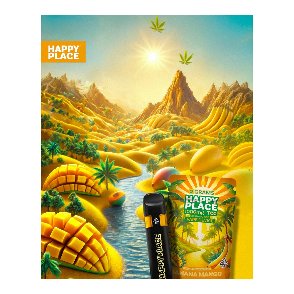 Happy Place - Happy Place | Banana Mango | All-In-One Vape | 2g Main Image