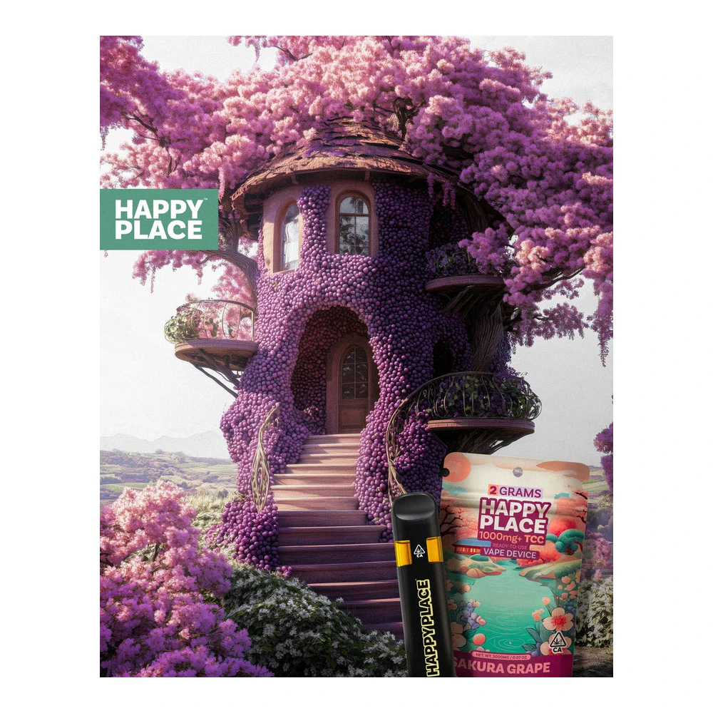 Happy Place - Happy Place | Sakura Grape | All-In-One Vape | 2g Main Image