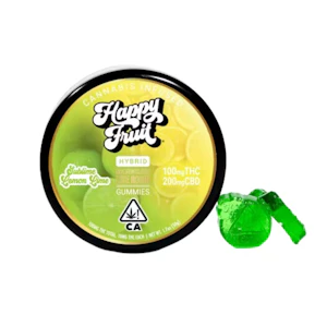 Happy Fruit - SUBLIME LEMON LIME ROSIN GUMMIES 100MG - HAPPY FRUIT