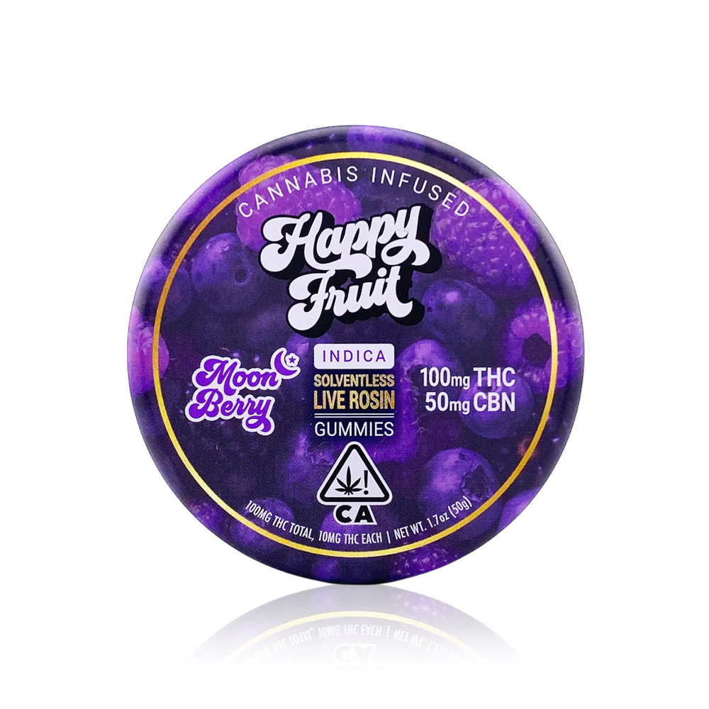 Happy Fruit - HAPPY FRUIT - Moon Berry -  Live Rosin - Gummies - 100MG Main Image