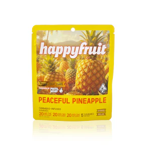 HAPPY FRUIT - Edible - Peaceful Pineapple - Rosin Gummies - 100MG