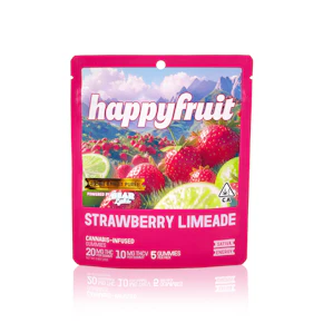 HAPPY FRUIT - Edible - Strawberry Limeade - Rosin Gummies - 100MG