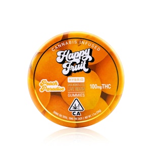 HAPPY FRUIT - HAPPY FRUIT - Edible - Peach Paradise - Rosin Gummies - 100MG