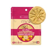 Hapy Kitchen Strawberry Lemon Drop with Strawberry Fields Live Rosin 1:1 CBG/THC 100mg Cookie