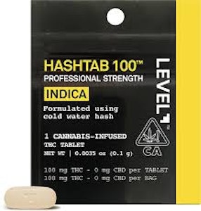 LEVEL - Level Hashtab - 100mg Extra Strength Single - Indica