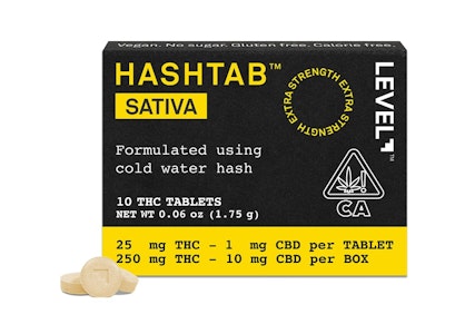 LEVEL+ - Level - Hashtab Sativa - 250mg THC - 10pk