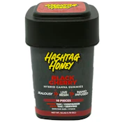 Black Cherry - Jealousy (H) 10pk x 10mg - 100mg THC - Live Resin - Gummies - Hashtag Honey