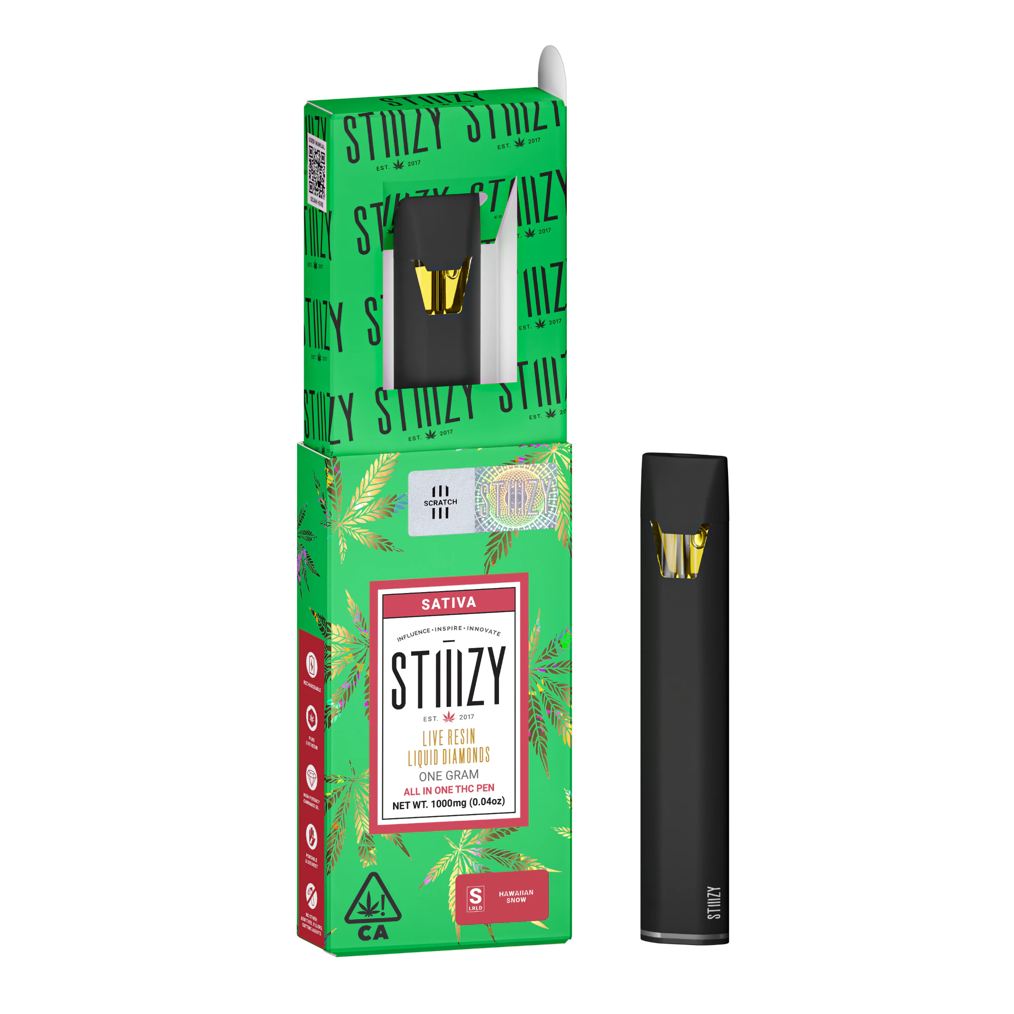 STIIIZY - STIIIZY | All-In-One | Live Resin Liquid Diamonds | Hawaiian Snow | 1g Main Image