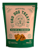 Head and Heal CBD- Pet treats- Bacon and Cheddar- 30 count