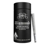 Heavy Hitters - 5pk Diamond Infused Prerolls - Black Haze