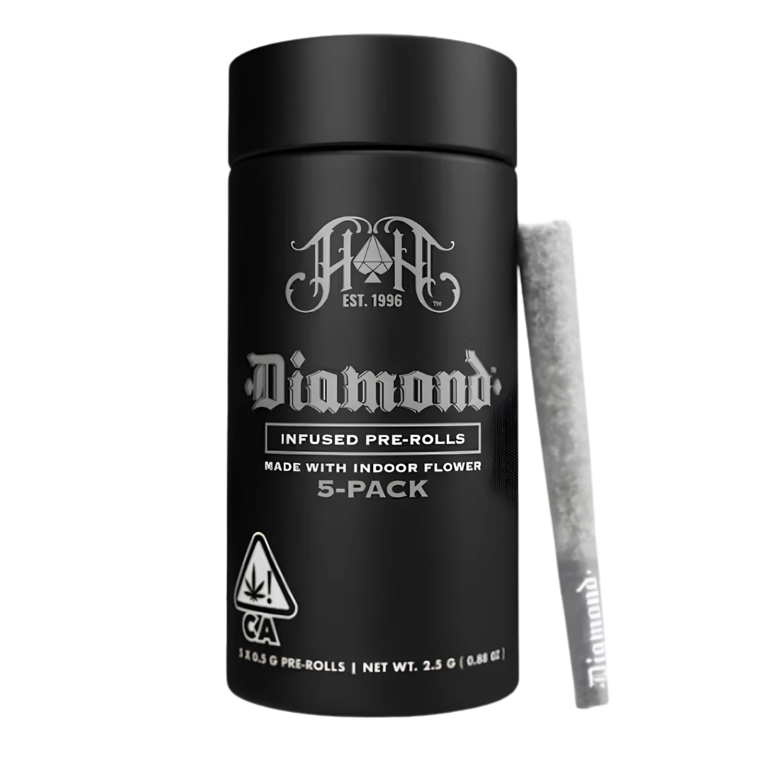 Heavy Hitters - Heavy Hitters - 5pk Diamond Infused Prerolls - Black Haze Main Image