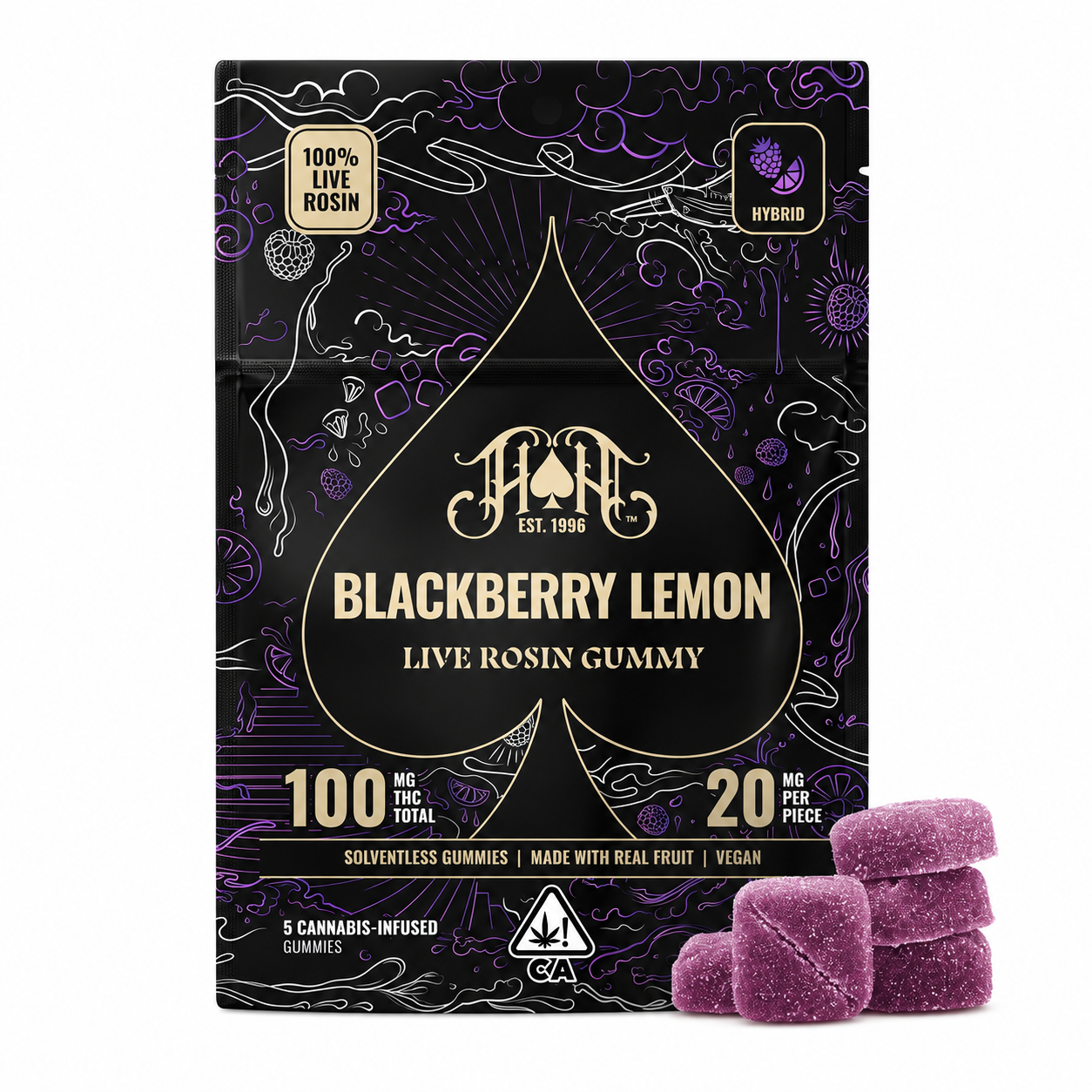 Heavy Hitters | Blackberry Lemon | Live Rosin Gummies