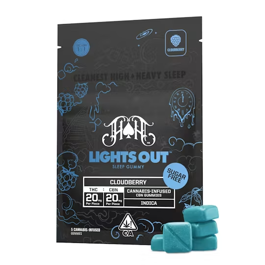 Heavy Hitters | Lights Out | Cloudberry | CBN Sleep | Sugar Free Gummies