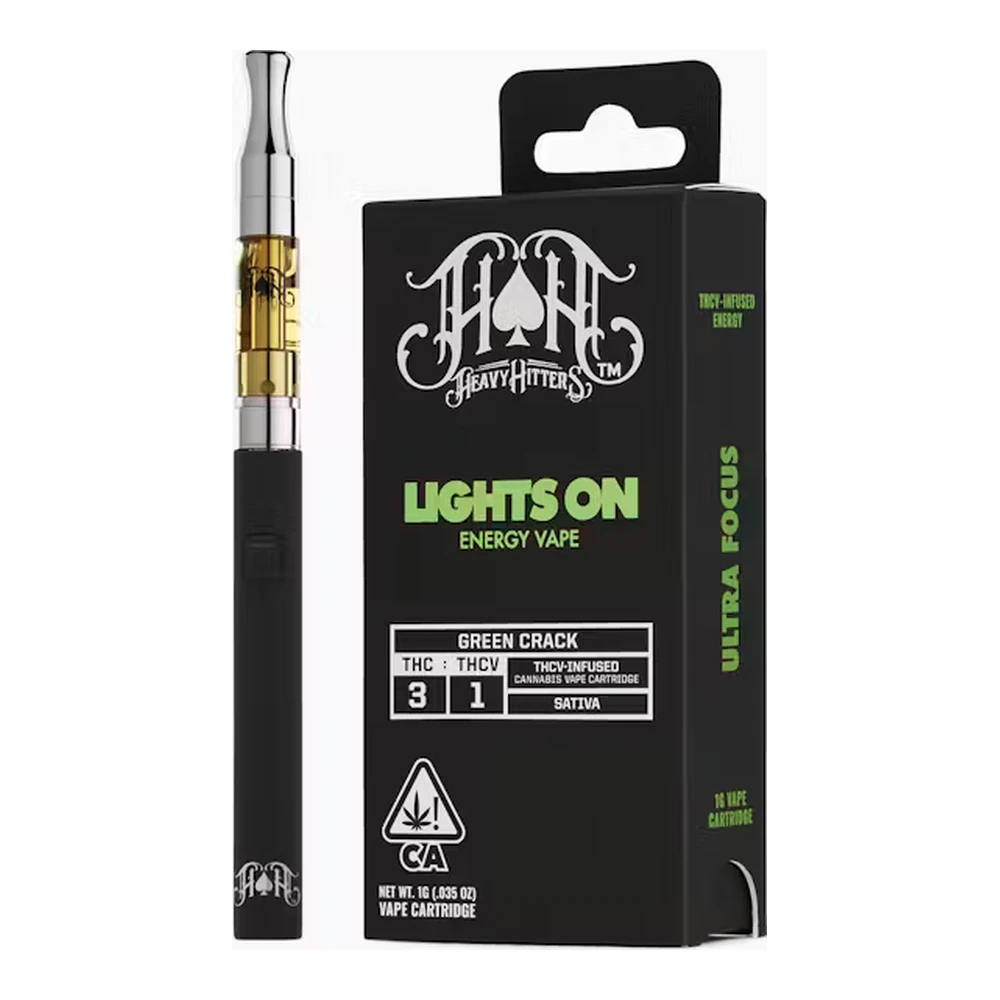 Heavy Hitters - Heavy Hitters | Green Crack 3:1 | Lights On | THC:THCV | Cartridge | 1g Main Image
