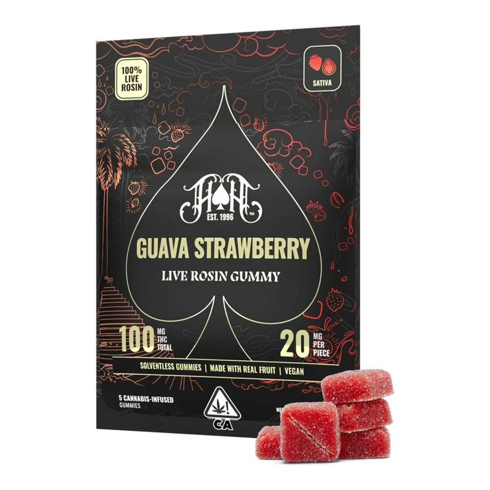 Heavy Hitters - Heavy Hitters | Guava Strawberry | Live Rosin Gummies | 100mg Main Image