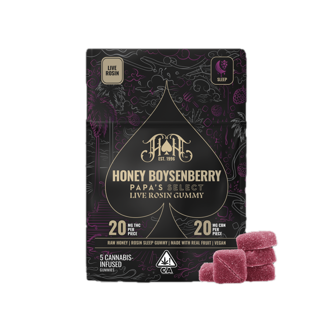 Heavy Hitters | Honey Boysenberry | Live Rosin Sleep Gummies