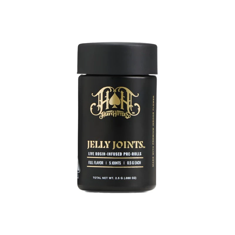 Heavy Hitters - Heavy Hitters | Rosewell 47 x Nectarine Jelly | Rosin Infused Pre-Roll Pack | [2.5g] 5pk | Hybrid Main Image