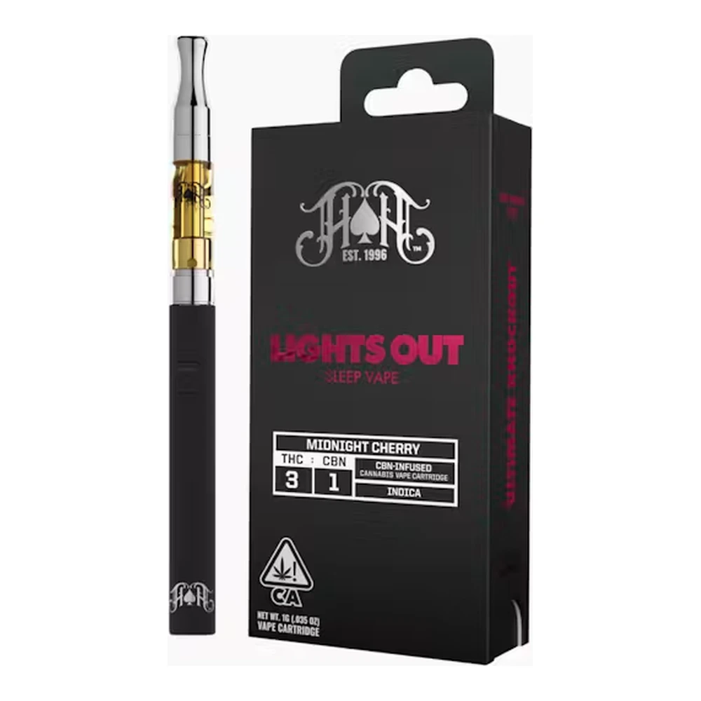 Heavy Hitters - Heavy Hitters | Midnight Cherry 3:1 | Lights Out | THC:CBN | Cartridge | 1g Main Image