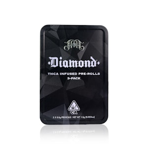 HEAVY HITTERS - HEAVY HITTERS - Infused Preroll - Vanilla Kush - Diamond THCa - 3-Pack - 1.5G