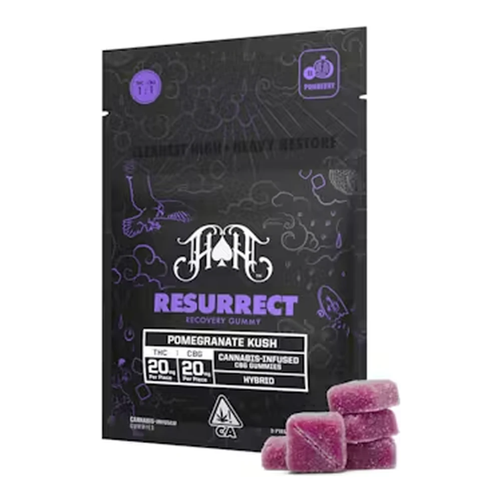 Heavy Hitters - Heavy Hitters | Pomegranate Kush | Resurrect CBG Gummies | 100mg Main Image