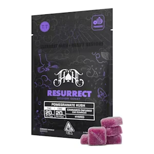 Heavy Hitters | Pomegranate Kush | Resurrect CBG Gummies | 100mg