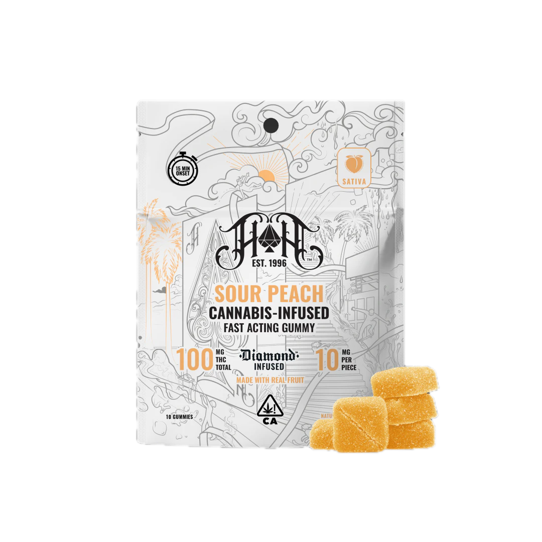 Heavy Hitters - Heavy Hitters | Sour Peach | Diamond Infused | Gummies Main Image